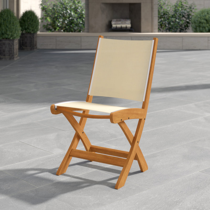 Kingsley Bate St. Tropez Folding Teak Patio Dining Chair Perigold